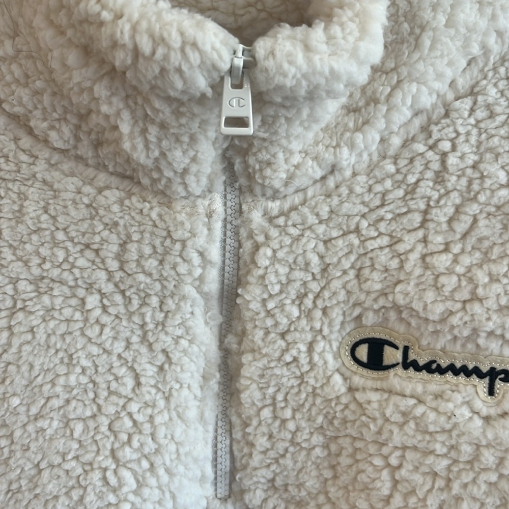 Champion Cream Sherpa Pullover - Picture 3 of 5
